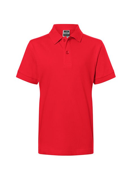 JAMES & NICHOLSON Polo Junior Coupe Etroite Signal Red personnalisable